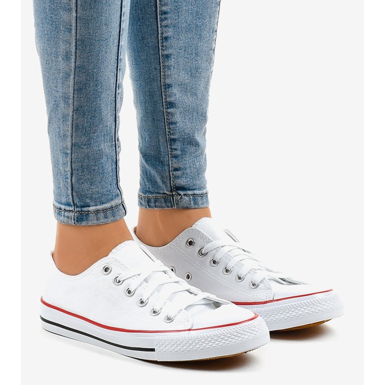 Klassiset valkoiset naisten lenkkarit ZC-2 valkoinen 1