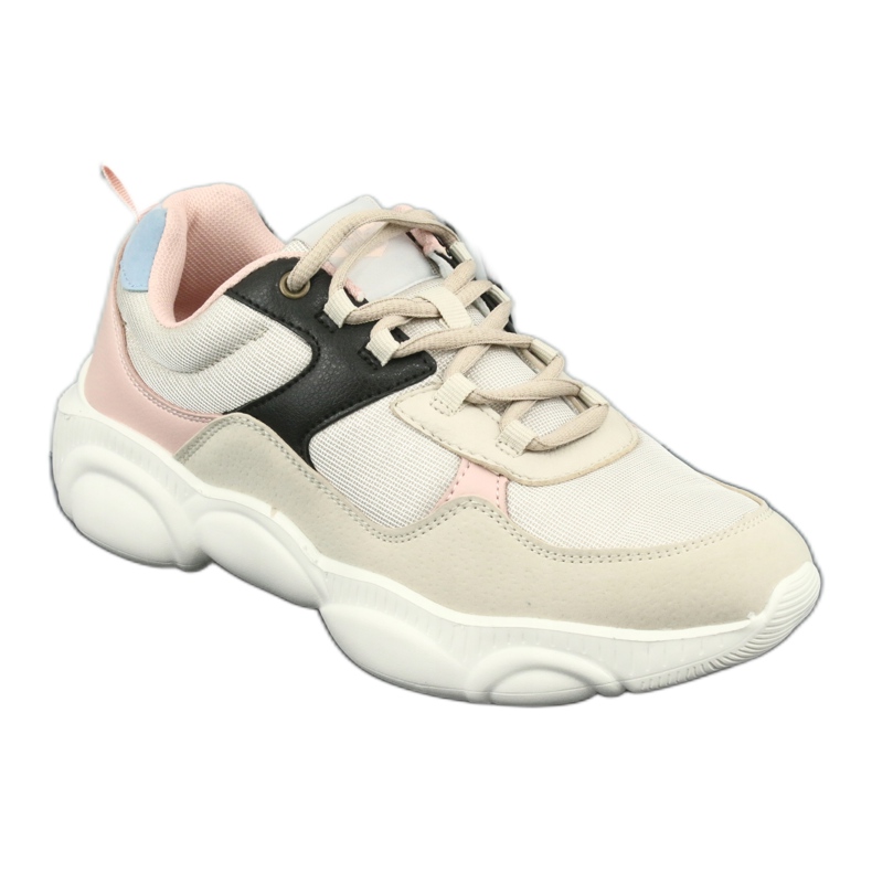 Lee Cooper naisten urheilukengät 1275 beige/pinkki 1