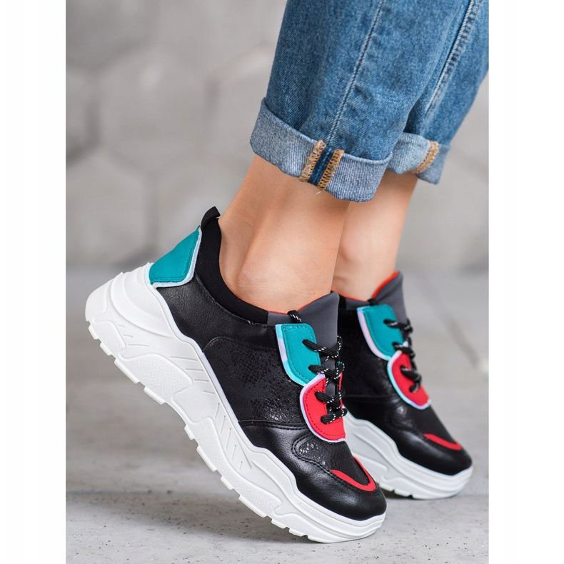 SHELOVET Muodikkaat lenkkarit musta 1