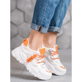 SHELOVET Muoti Urheilukengät beige oranssi 1