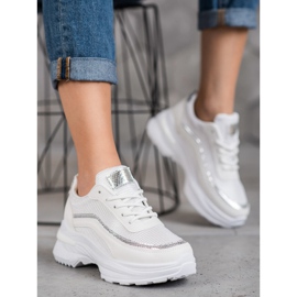 SHELOVET Muodikkaat urheilukengät valkoinen keltainen 1