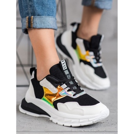 SHELOVET Mesh -lenkkarit valkoinen musta 2