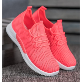 SHELOVET Mukavat tekstiilikengät vaaleanpunainen 2