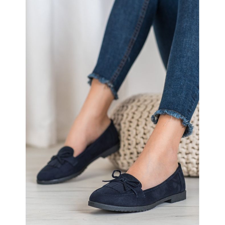 Miss Laura Loaferit jousella tummansininen sininen 1
