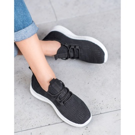 SHELOVET Mukavat tekstiilikengät musta 2