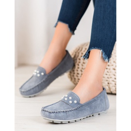 Filippo Nahka Loafers helmillä harmaa 1