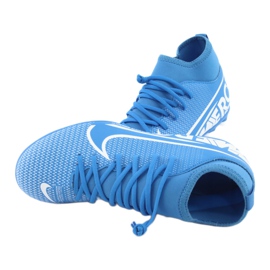 Nike Mercurial Superfly 7 Club FG / MG Jr AT8150-414 jalkapallokengät sininen 5