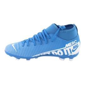 Nike Mercurial Superfly 7 Club FG / MG Jr AT8150-414 jalkapallokengät sininen 1