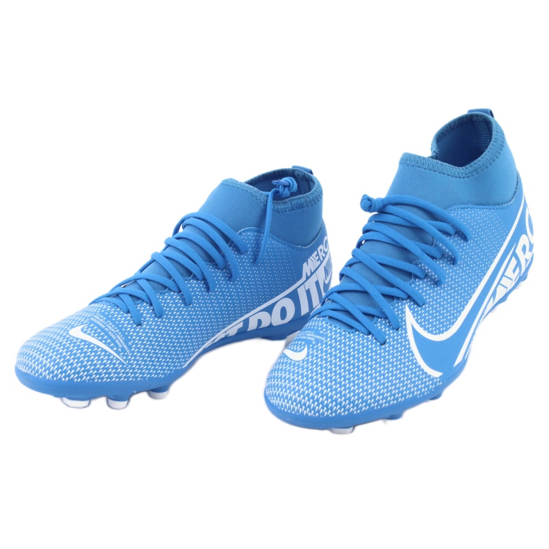 Nike Mercurial Superfly 7 Club FG / MG Jr AT8150-414 jalkapallokengät sininen 2