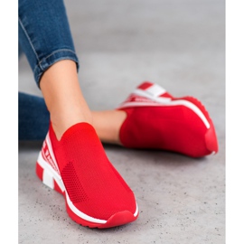 SHELOVET Avoin Slipony -muoti valkoinen punainen 1
