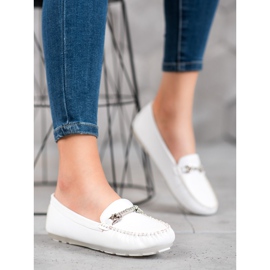 Fama Mokasiinit, joissa on kuutiometriä valkoinen 2