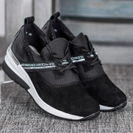 Filippo Nahkaiset lenkkarit Nice musta 1