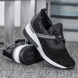 Filippo Nahkaiset lenkkarit Nice musta 2