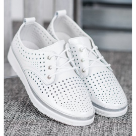 Filippo Avoimet nahkakengät valkoinen harmaa 2