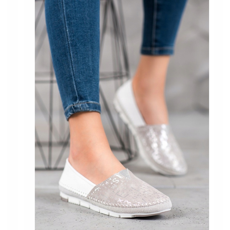 Filippo Nahkaiset kengät vaaleanpunainen harmaa 2