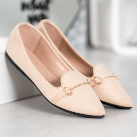 SHELOVET Ballerina Spitzissä ruskea 1