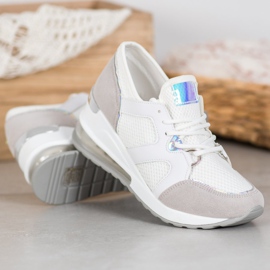 Weide Valkoiset kengät glitterillä valkoinen 1