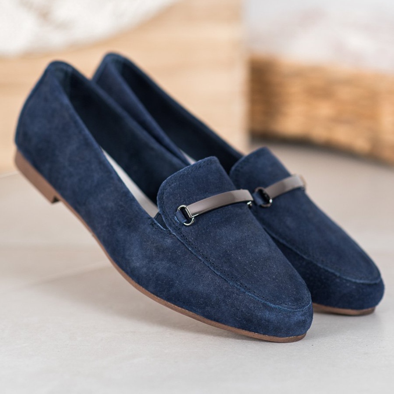 Filippo Navy Leather Lords sininen 1