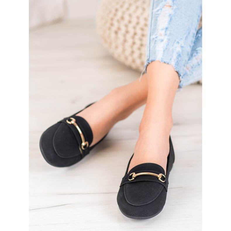 Nio Nio Tyylikkäät Loaferit Eco -nahkaa musta 1