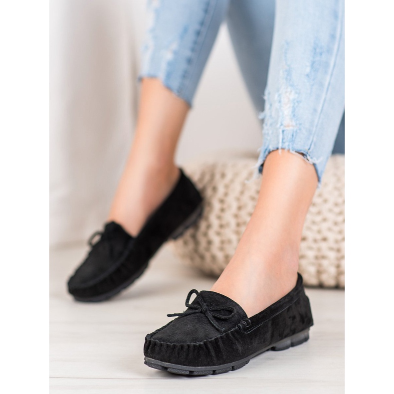 Filippo Nahkaiset mustat mokkasiinit 1