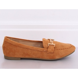 Naisten loafers kameli 99-13A Camel ruskea 1