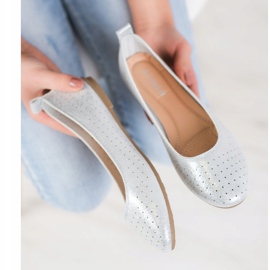 SHELOVET Avoimet ballerinat hopea 1