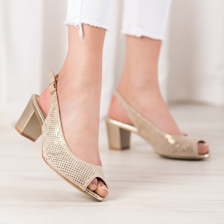 Goodin Avoimet korkokengät keltainen 2