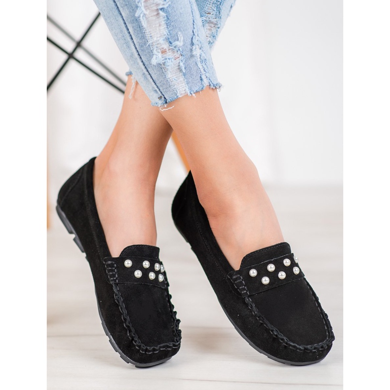 Filippo Nahka Loafers helmillä musta 2