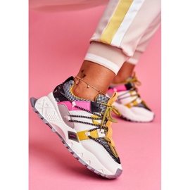 SEA LA91 naisten valkoiset urheilujalkineet valkoinen musta monivärinen keltainen 1