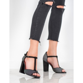 Goodin Leopardikuvioiset mokkanahkaiset sandaalit ruskea musta 1