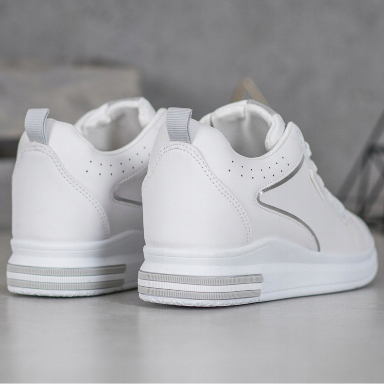 SHELOVET Valkoiset kengät, joissa piilotettu kiila valkoinen 1