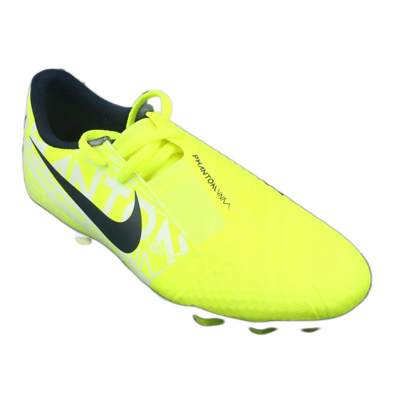 Nike Phantom Venom Academy Fg Jr AO0362-717 jalkapallokengät keltainen 2