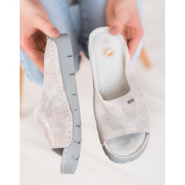 Goodin Mukavat nahkatossut harmaa 1