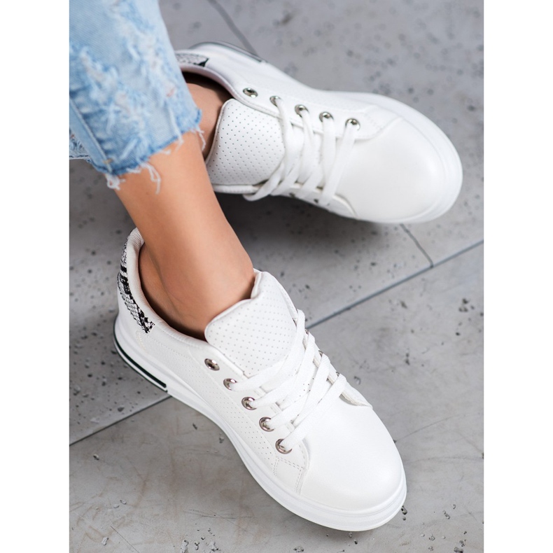 SHELOVET Avoimet kengät, joissa piilotettu kiila valkoinen 1