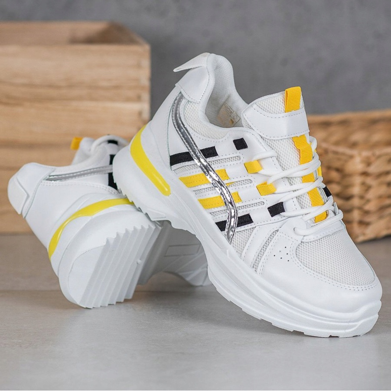 SHELOVET Muodikkaat urheilukengät lavalla valkoinen 1