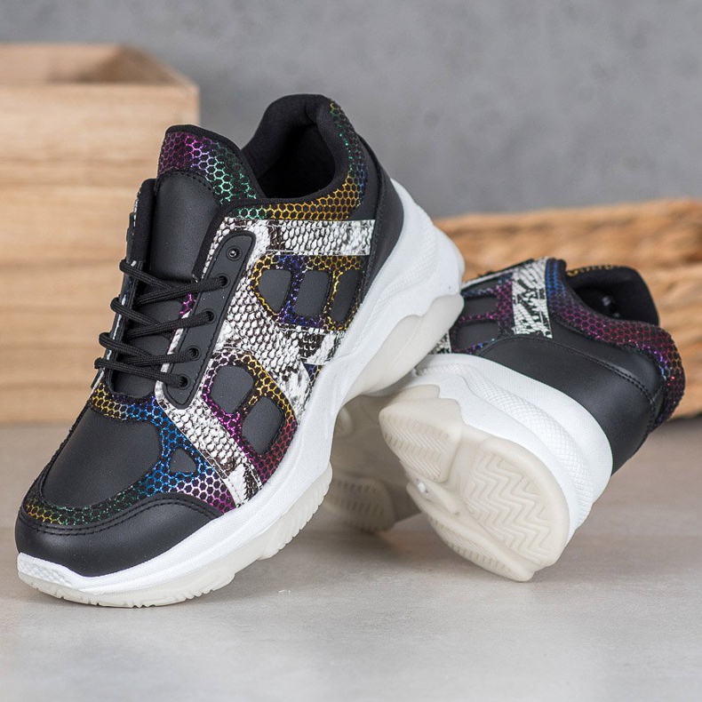 Bona Tennarit värikkäillä lisäosilla musta monivärinen 2