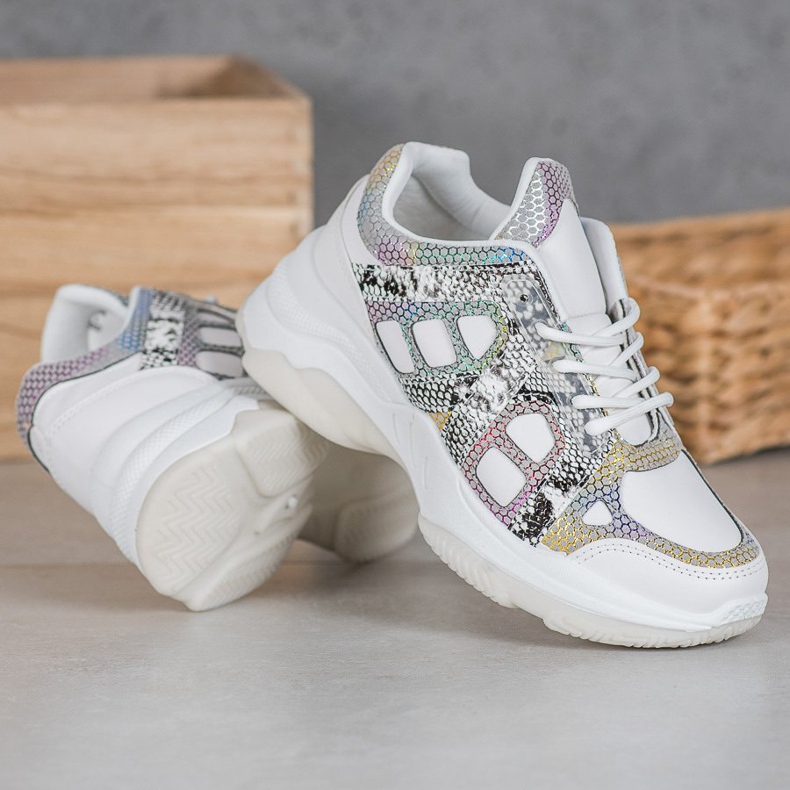 Bona Tennarit värikkäillä lisäosilla valkoinen monivärinen 2