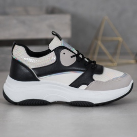 Ideal Shoes Casual Platform Tennarit musta monivärinen keltainen 1