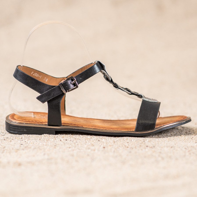 Small Swan Mukavat mustat sandaalit 2 Small Swan Mukavat mustat sandaalit 2