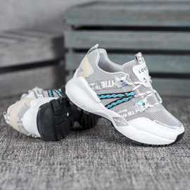 Bona Love Mesh Tennarit valkoinen harmaa 1