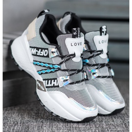 Bona Love Mesh Tennarit valkoinen musta 1