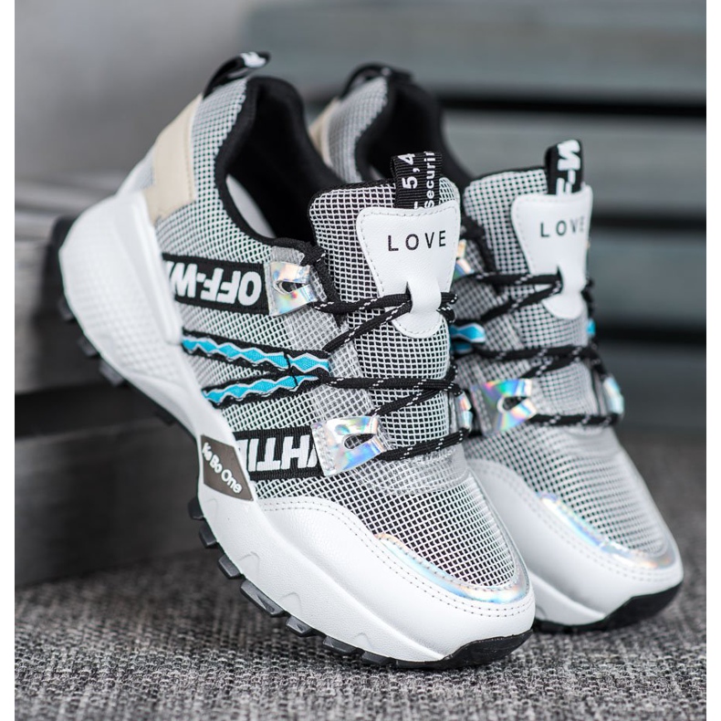 Bona Love Mesh Tennarit valkoinen musta 1