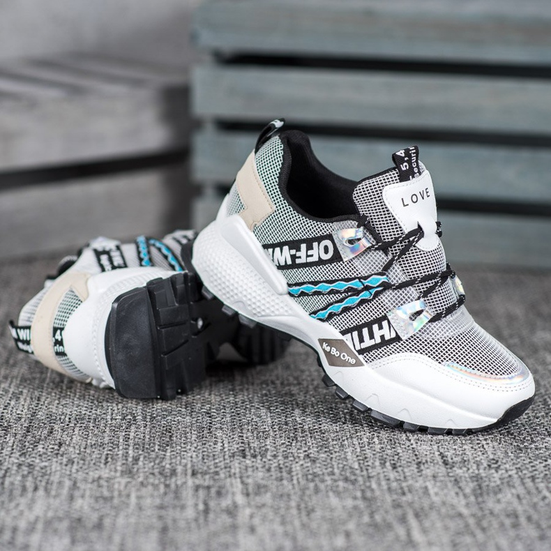 Bona Love Mesh Tennarit valkoinen musta 2