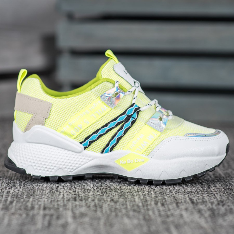 Bona Love Mesh Tennarit valkoinen monivärinen vihreä 2