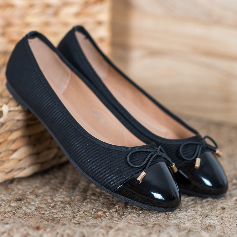 Fama Pinstripe ballerina musta 1