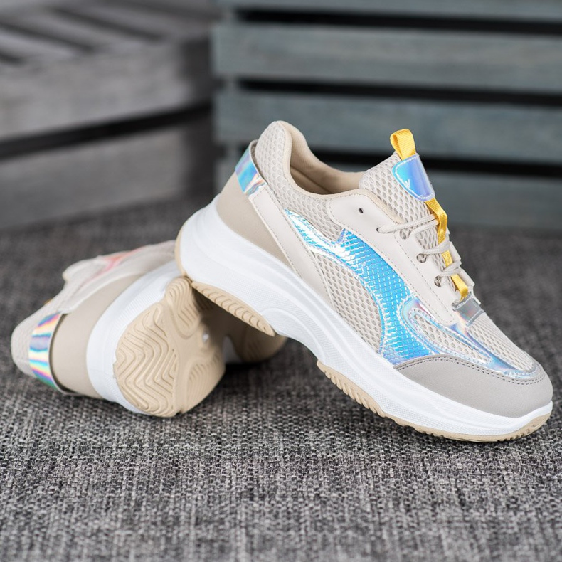 Bona Beige Mesh -lenkkarit valkoinen harmaa monivärinen 2