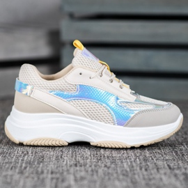 Bona Beige Mesh -lenkkarit valkoinen harmaa monivärinen 1