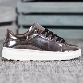 Bona Kiiltävät kengät lavalla ruskea monivärinen 2