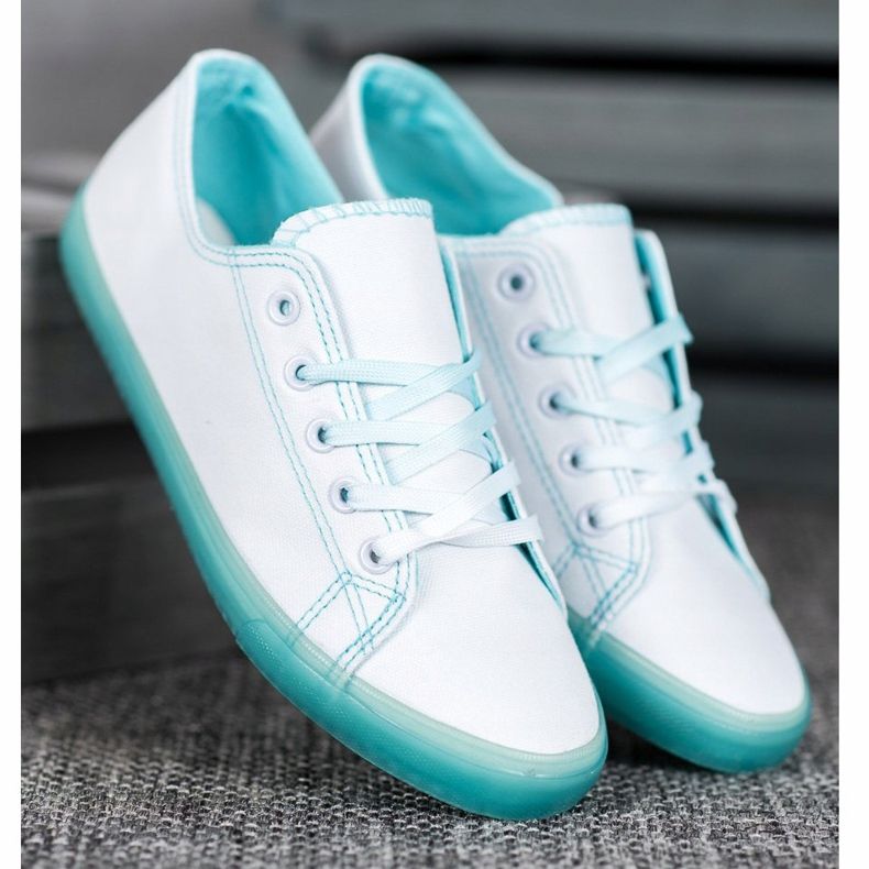 SHELOVET Tennarit, joissa on sininen pohja valkoinen 1