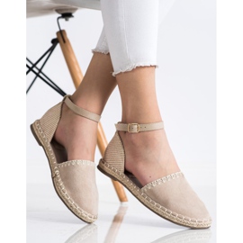 Goodin Beige Espadrillit mokka 2